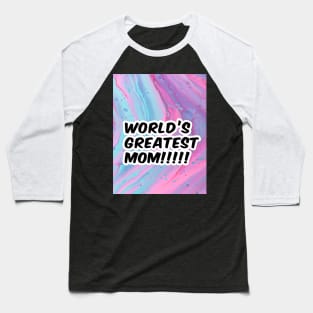 "World's Greatest Mom" Text design - Unisex Heavy Blend™ Hooded Sweatshirt Baseball T-Shirt